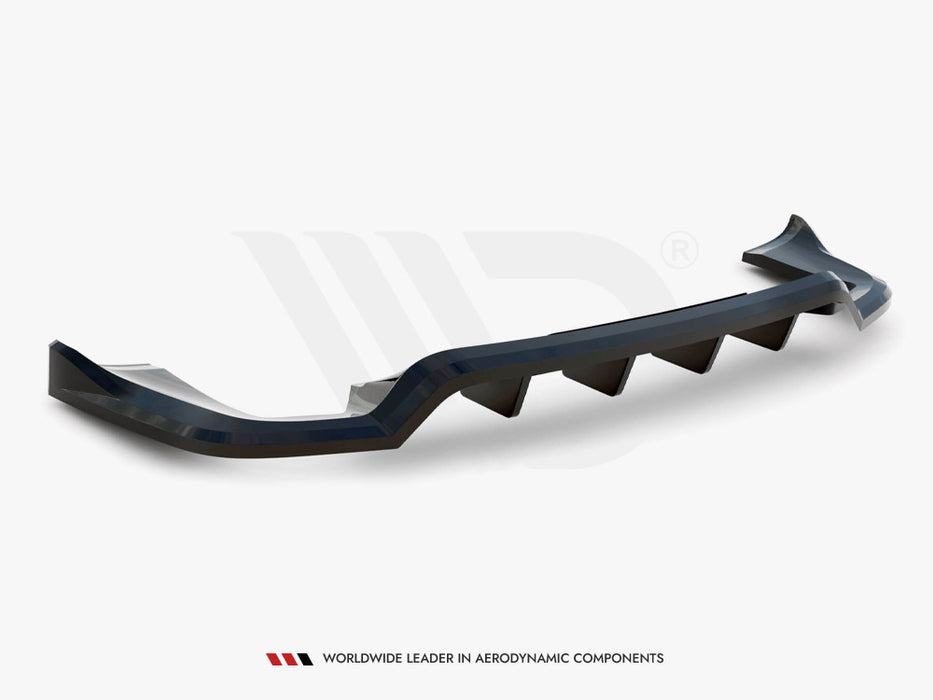 Maxton Design Rear Splitter (with vertical bars) Porsche Cayenne Mk2 Facelift
