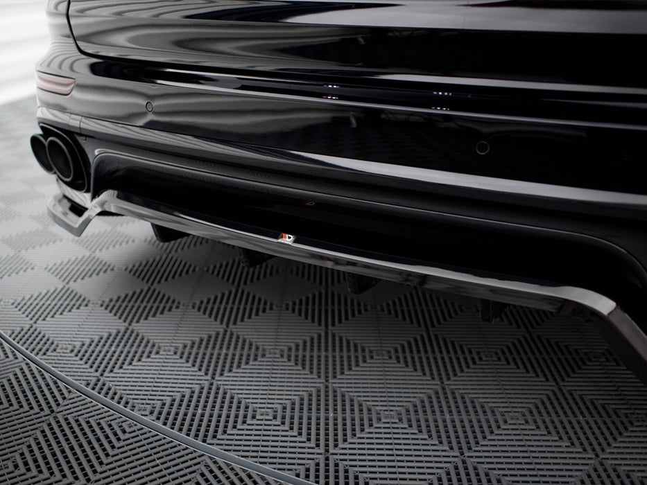 Maxton Design Rear Splitter (with vertical bars) Porsche Cayenne Mk2 Facelift