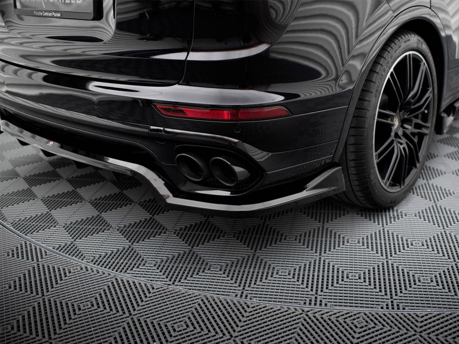Maxton Design Rear Splitter (with vertical bars) Porsche Cayenne Mk2 Facelift