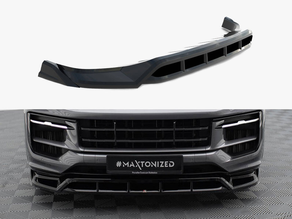 Maxton Design Front Splitter for Porsche Cayenne SUV / Coupe Mk3 Facelift Sport Design