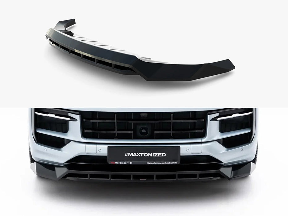 Maxton Design Front Splitter Porsche Cayenne GTS / Turbo Sport Pack / Turbo E-Hybrid GT Pack Coupe Mk3 Facelift