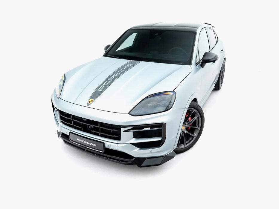 Maxton Design Front Splitter Porsche Cayenne GTS / Turbo Sport Pack / Turbo E-Hybrid GT Pack Coupe Mk3 Facelift