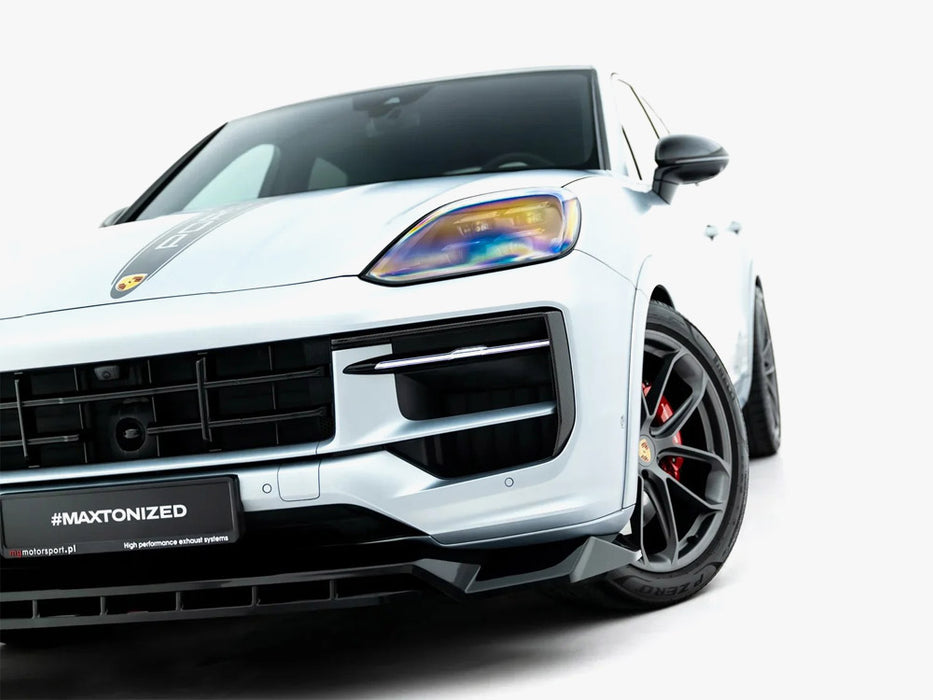 Maxton Design Front Splitter Porsche Cayenne GTS / Turbo Sport Pack / Turbo E-Hybrid GT Pack Coupe Mk3 Facelift