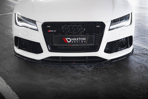 Maxton Design Front Splitter V.4 Audi RS7 C7 Facelift