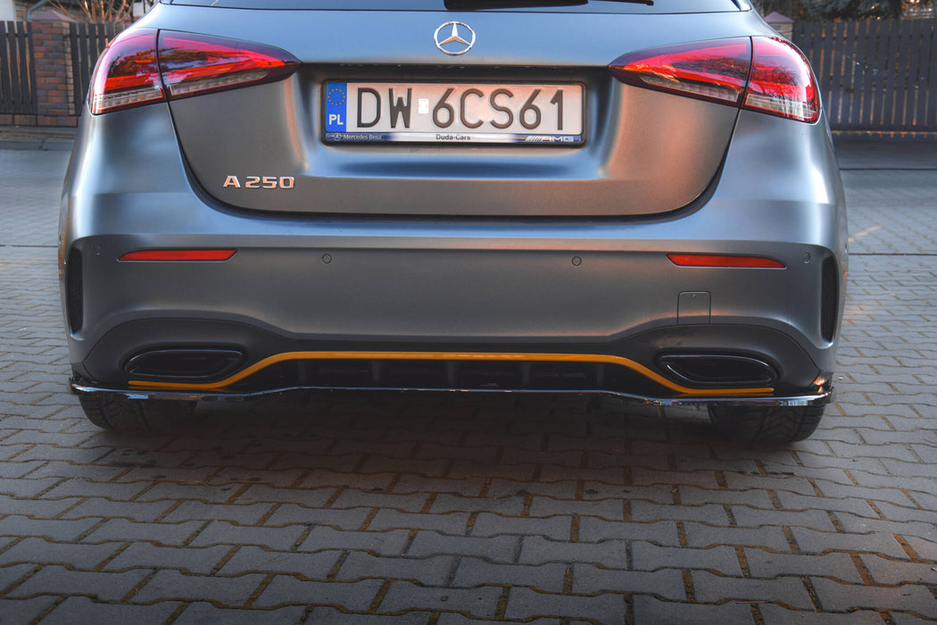 Maxton Design Rear Splitter (with vertical bars) Mercedes-Benz A Hatchback AMG Line W177