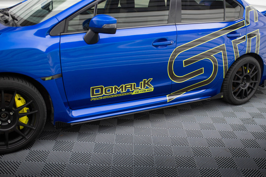 Maxton Design Street Pro Side Skirts Diffusers + Flaps Subaru WRX STI Mk1