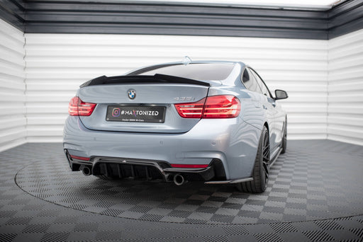 Maxton Design Rear Valance BMW 4 Coupe / Gran Coupe / Cabrio M-Pack F32 / F36 / F33 (Version with single exhausts on both sides)