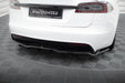 Maxton Design Rear Splitter (with vertical bars) V.2 Tesla Model S Plaid Mk1 Facelift