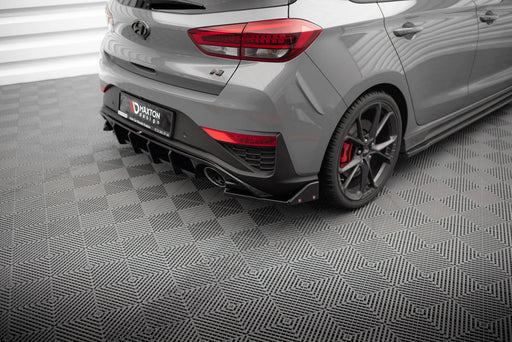 Maxton Design Rear Side Splitters V.4 + Flaps Hyundai I30 N Hatchback Mk3 Facelift