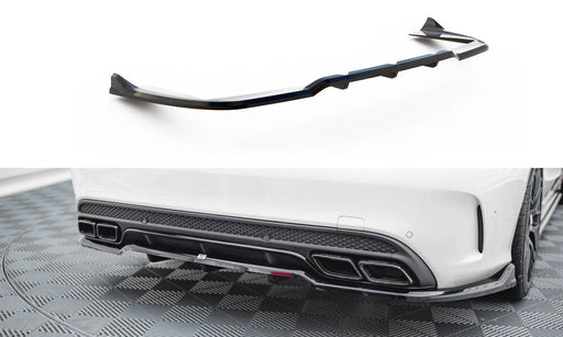 Maxton Design Rear Splitter (with vertical bars) Mercedes-AMG C63 Sedan / Estate W205 / S205