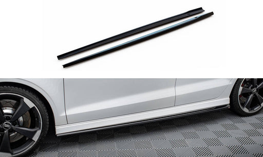 Maxton Design Side Skirts Diffusers V.2 Audi RS3 Sedan 8V Facelift