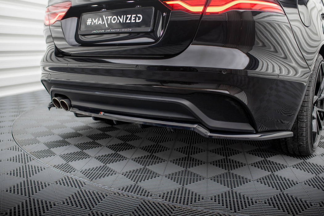 Maxton Design Rear Splitter (with vertical bars) Jaguar XE X760 Facelift