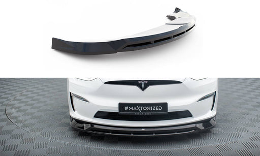 Maxton Design Front Splitter V.1 Tesla Model X Mk1 Facelift