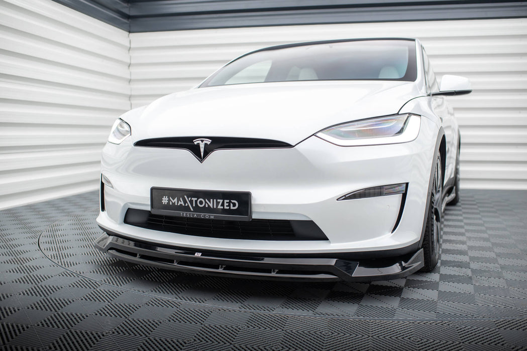 Maxton Design Front Splitter V.1 Tesla Model X Mk1 Facelift