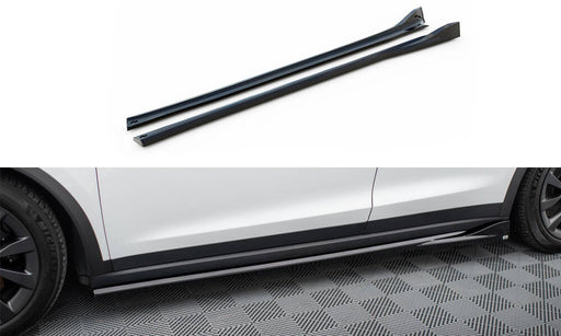 Maxton Design Side Skirts Diffusers Tesla Model X Mk1 Facelift