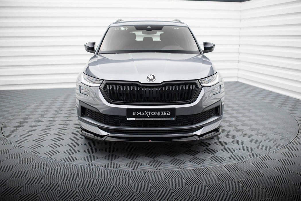 Maxton Design Front Splitter V.1 Skoda Kodiaq Sportline Mk1 Facelift