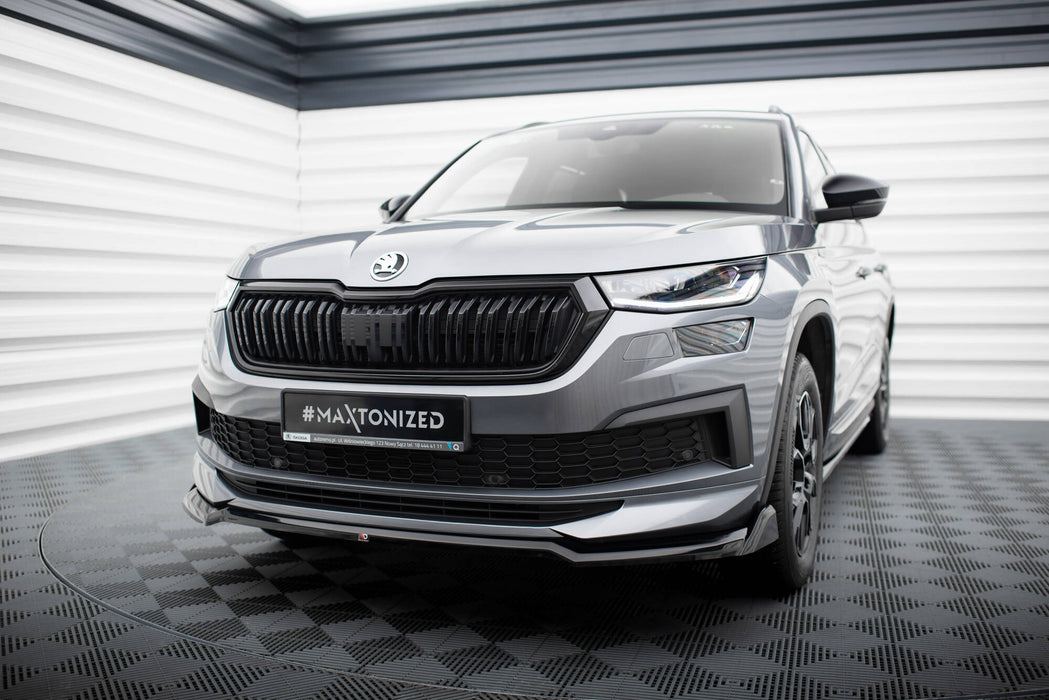 Maxton Design Front Splitter V.2 Skoda Kodiaq Sportline Mk1 Facelift