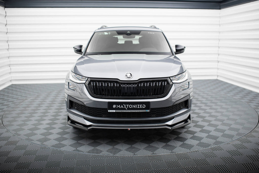 Maxton Design Front Splitter V.2 Skoda Kodiaq Sportline Mk1 Facelift