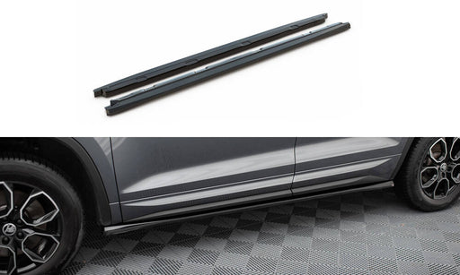 Maxton Design Side Skirts Diffusers Skoda Kodiaq Sportline Mk1 Facelift