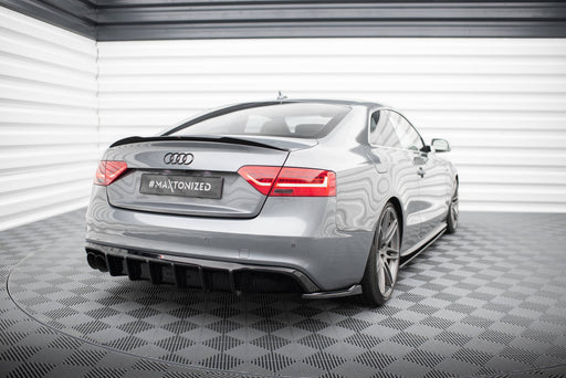 Maxton Design Rear Valance Audi A5 S-Line Coupe / Sportback 8T Facelift (Single side dual exhaust version)