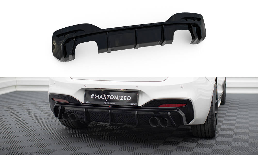 Maxton Design Rear Valance BMW 1 M-Pack / M140i F20 Facelift (Version with dual exhausts on both sides)