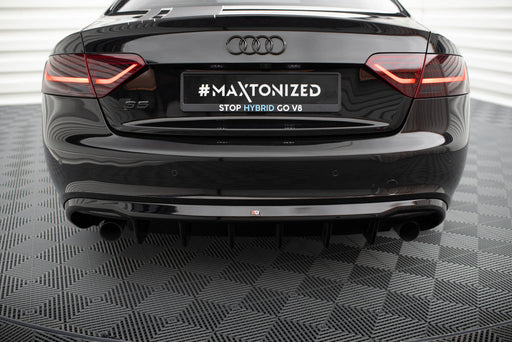 Maxton Design Rear Valance Audi A5 Coupe / Cabrio S-Line 8T (Version with single exhausts on both sides)