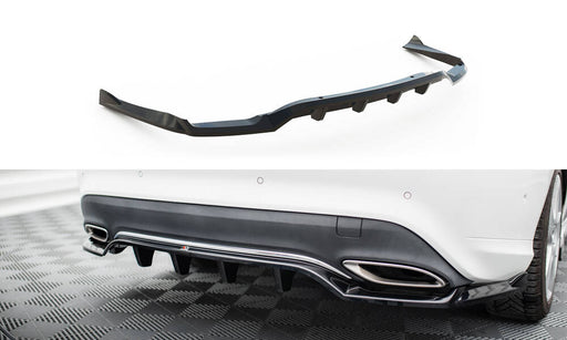 Maxton Design Rear Splitter (with vertical bars) Mercedes-Benz CLA C117 Facelift