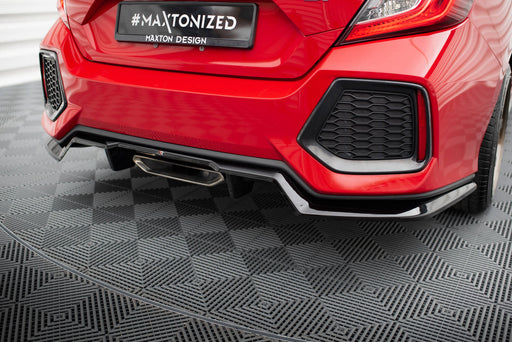 Maxton Design Rear Splitter (with vertical bars) Honda Civic SI Mk10