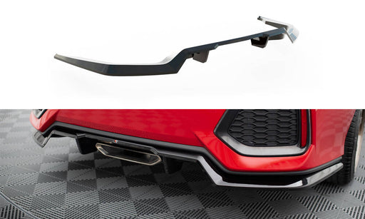 Maxton Design Rear Splitter (with vertical bars) Honda Civic SI Mk10