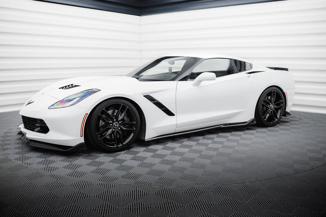 Maxton Design Side Skirts Diffusers V.2 Chevrolet Corvette C7