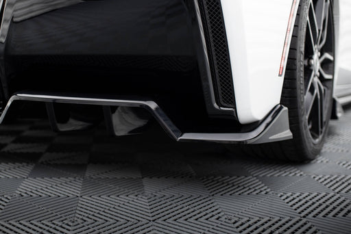 Maxton Design Rear Splitter (with vertical bars) + Rear Side Splitters Chevrolet Corvette C7