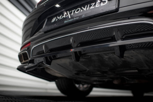 Maxton Design Rear Splitter (with vertical bars) Mercedes-Benz S Coupe AMG-Line C217 Facelift