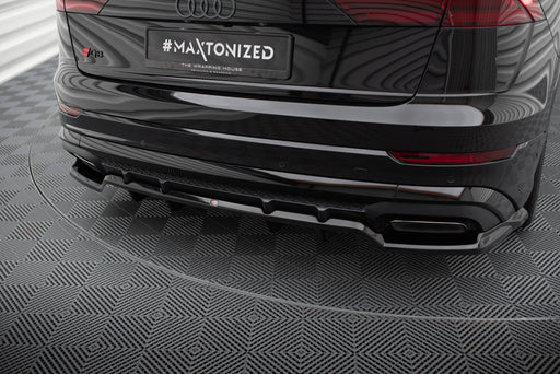 Maxton Design Rear Splitter (with vertical bars) Audi SQ8 / Q8 S-Line Mk1 Facelift