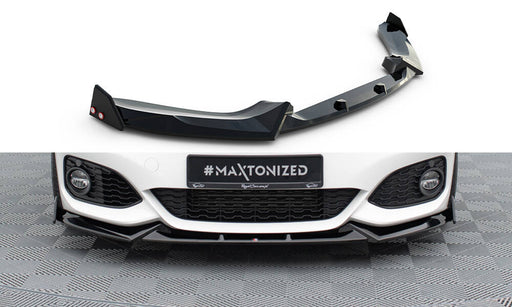 Maxton Design Front Splitter V.5 + Flaps BMW 1 M-Pack / M140i F20 Facelift