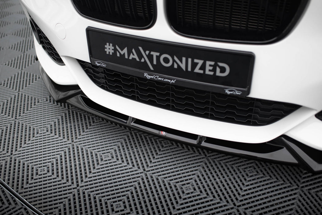 Maxton Design Front Splitter V.5 + Flaps BMW 1 M-Pack / M140i F20 Facelift