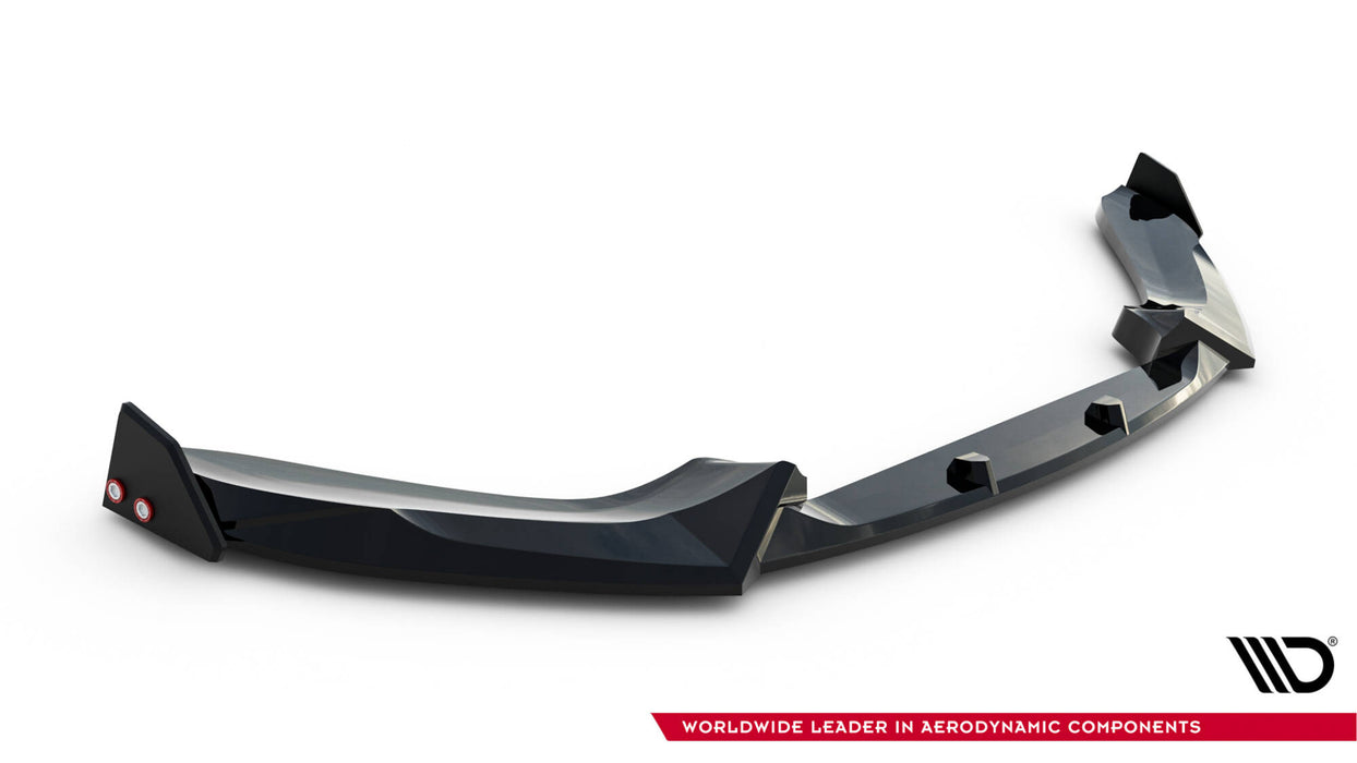 Maxton Design Front Splitter V.5 + Flaps BMW 1 M-Pack / M140i F20 Facelift