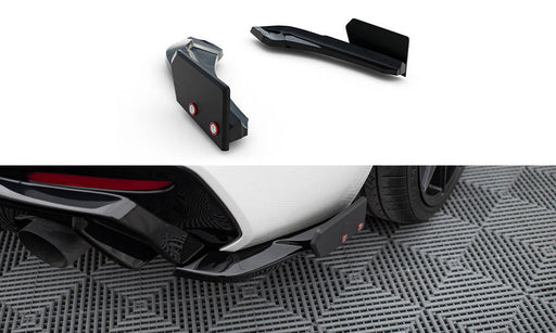 Maxton Design Rear Side Splitters V.5 + Flaps BMW 1 M-Pack / M140i F20 Facelift