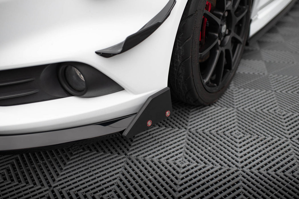 Maxton Design Front Splitter V.6 + Flaps Ford Fiesta ST Mk7 Facelift