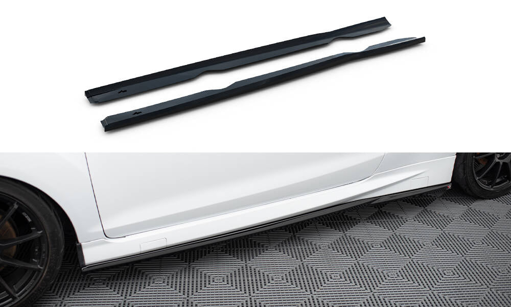 Maxton Design Side Skirts Diffusers V.4 Ford Fiesta ST / ST-Line Mk7