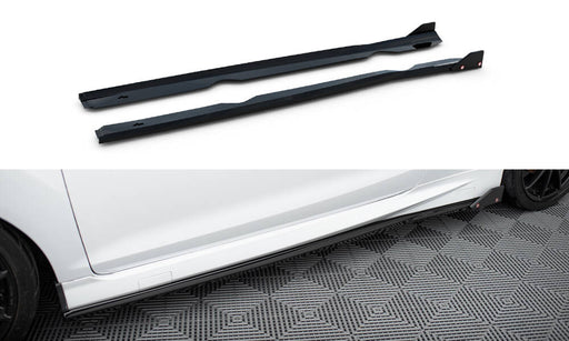 Maxton Design Side Skirts Diffusers V.4 + Flaps Ford Fiesta ST / ST-Line Mk7