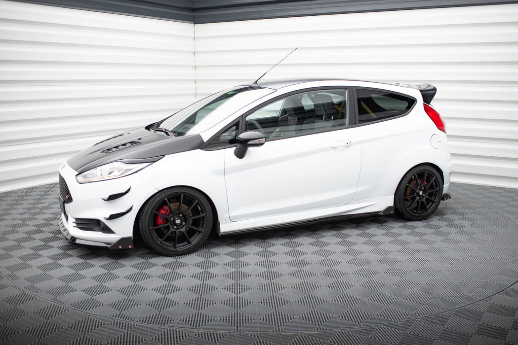 Maxton Design Side Skirts Diffusers V.4 + Flaps Ford Fiesta ST / ST-Line Mk7