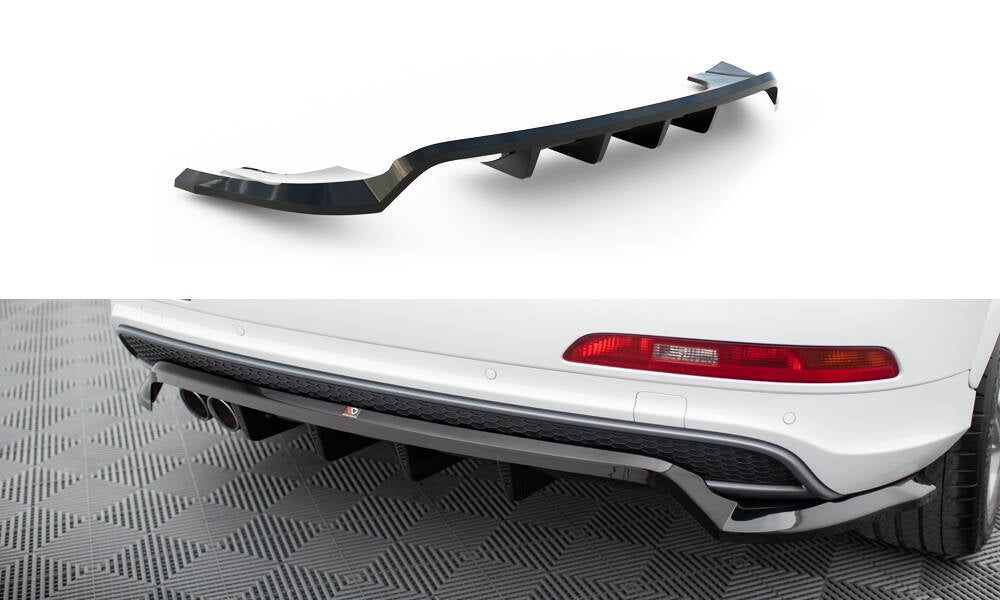 Maxton Design Rear Splitter (with vertical bars) Audi Q3 S-line 8U