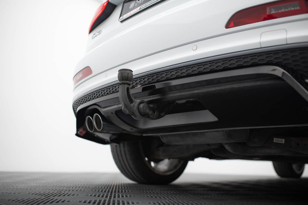 Maxton Design Rear Splitter (with vertical bars) Audi Q3 S-line 8U