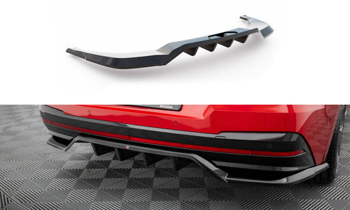 Maxton Design Rear Splitter (with vertical bars) Skoda Enyaq Coupe iV