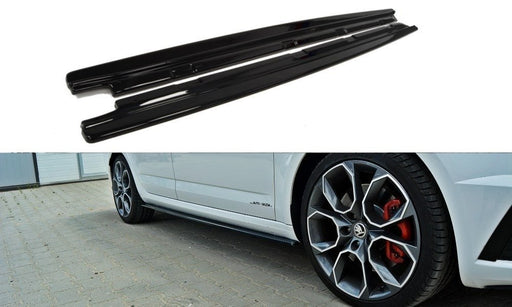 Maxton Design Side Skirts Diffusers Skoda Octavia RS Mk3 / Mk3 FL Hatchback / Kombi