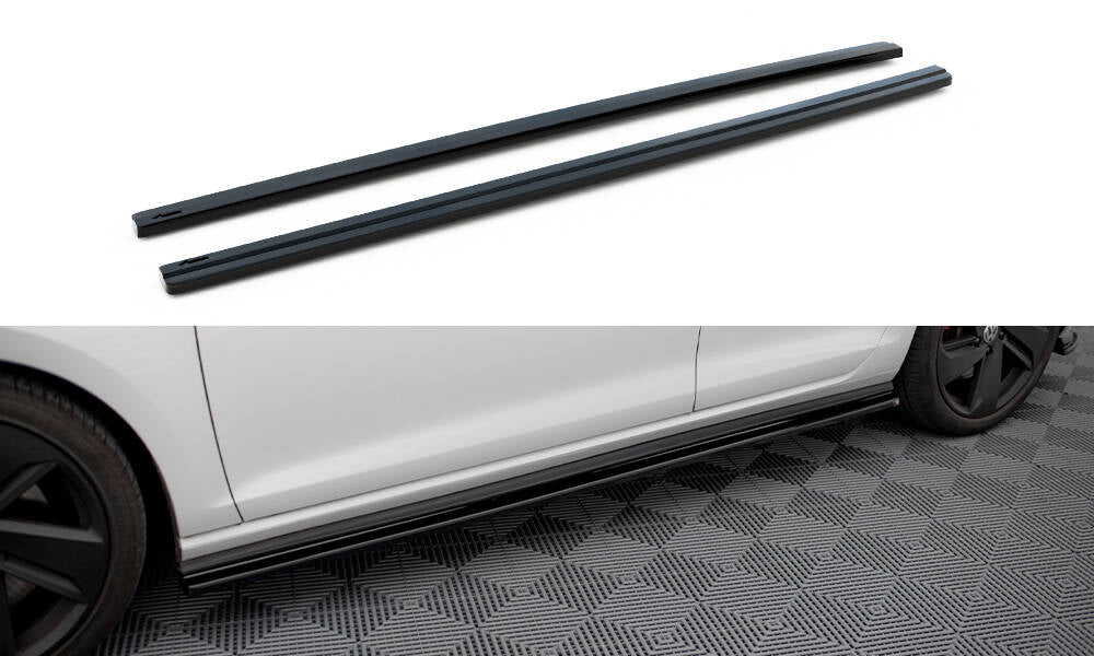 Maxton Design SIDE SKIRTS DIFFUSERS VW GOLF VII GTI PREFACE/FACELIFT (wide)