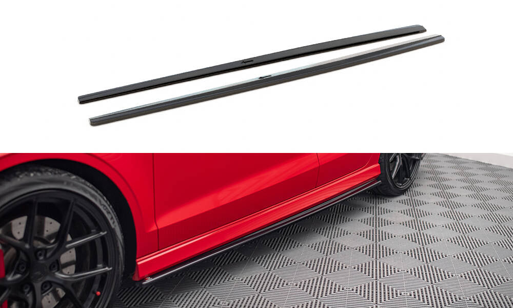 Maxton Design Side Skirts Diffusers V.1 Audi S3 / A3 S-Line 8V / 8V FL Sedan