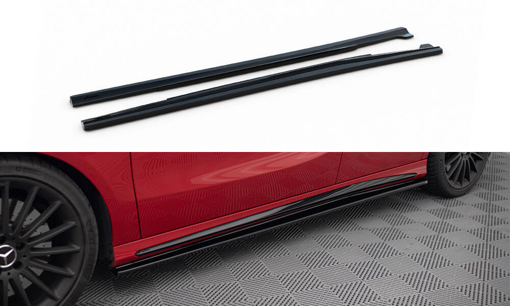 Maxton Design SIDE SKIRTS DIFFUSERS Mercedes A W176/ CLA 117 AMG/ CLA 117 AMG LINE Facelift