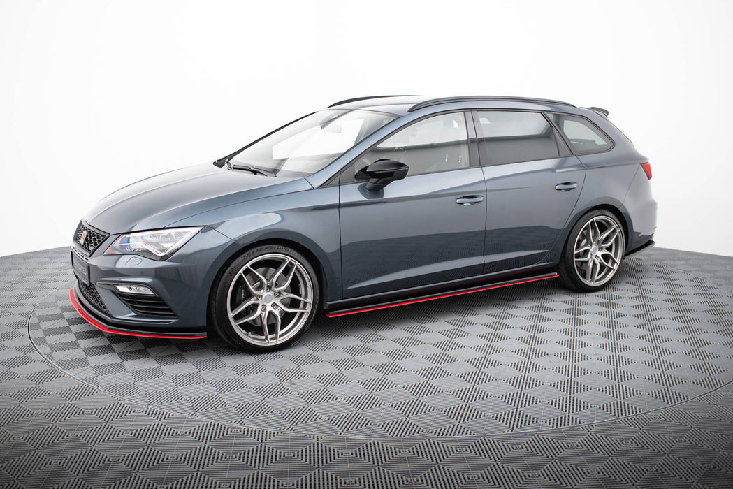 Maxton Design SIDE SKIRTS DIFFUSERS v.3 Seat Leon Mk3 Cupra/ FR Facelift