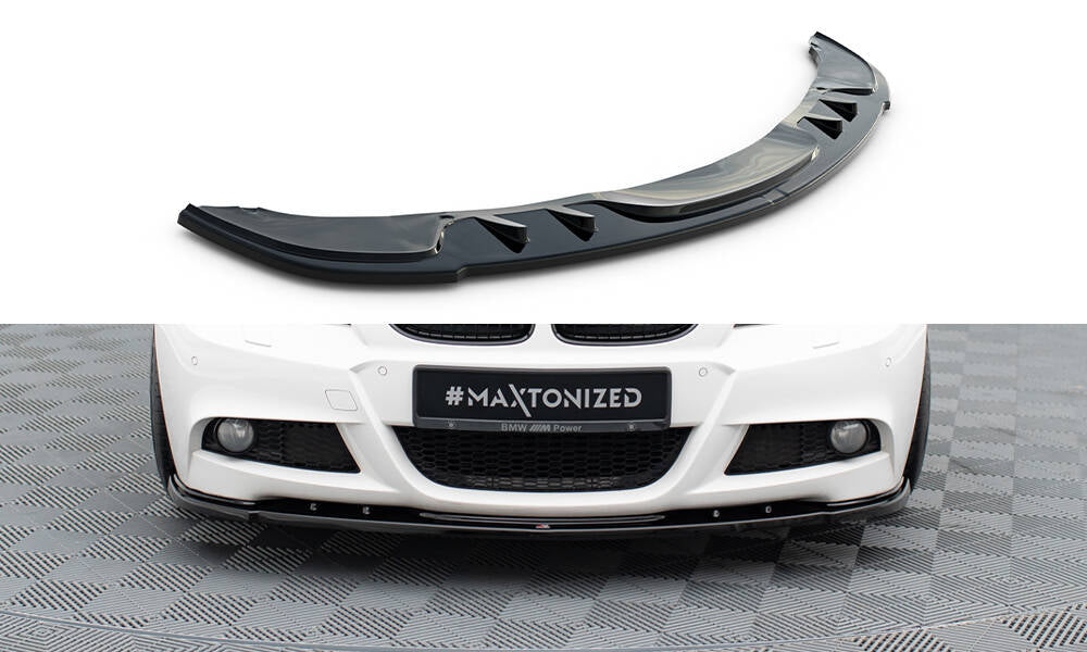 Maxton Design FRONT SPLITTER V.1 for BMW 3 E91 M-PACK FACELIFT